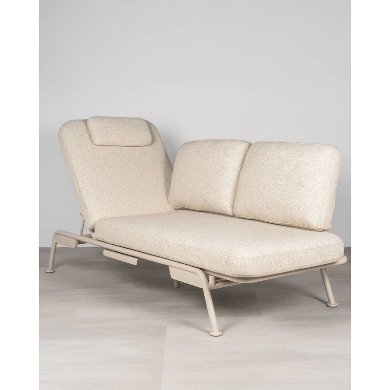 Sofá y hamaca reclinable Sunset 3 plazas con cabezal