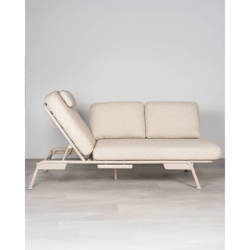 Sofá y hamaca reclinable Sunset 3 plazas con cabezal