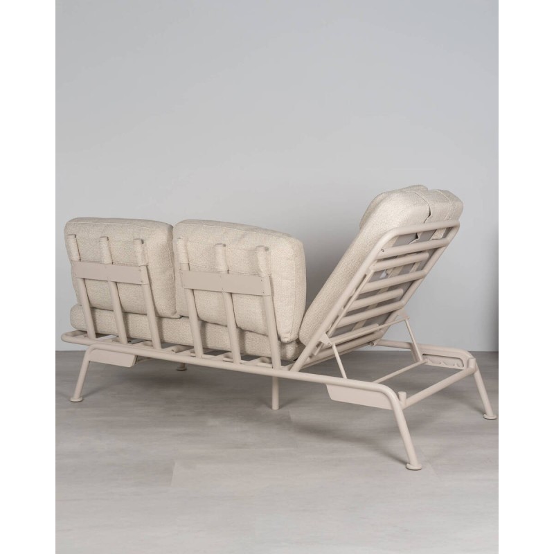 Sofá y hamaca reclinable Sunset 3 plazas con cabezal