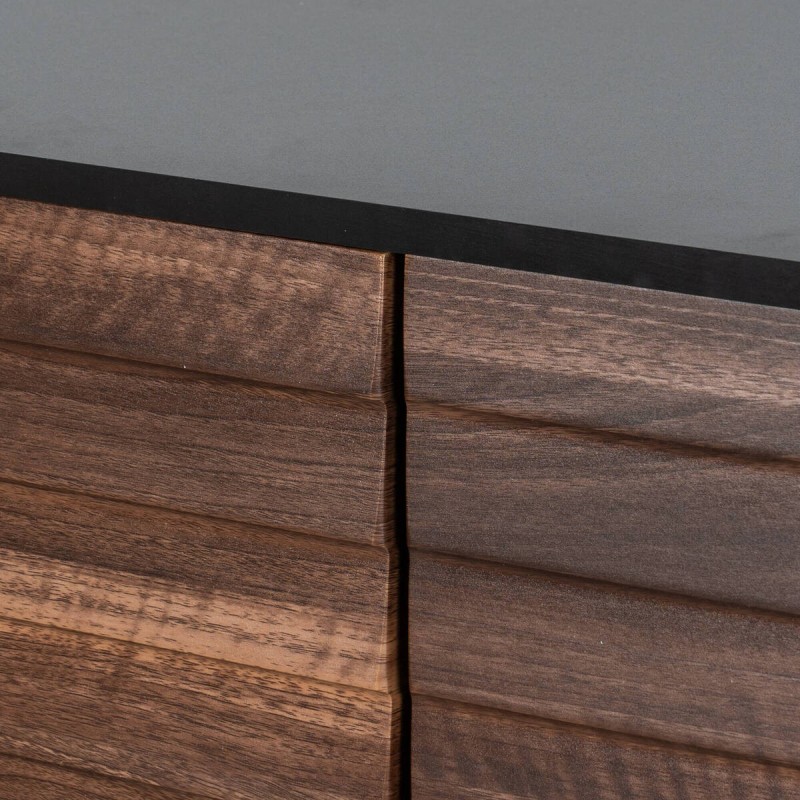 Aparador Noa 200 cm en nogal y negro