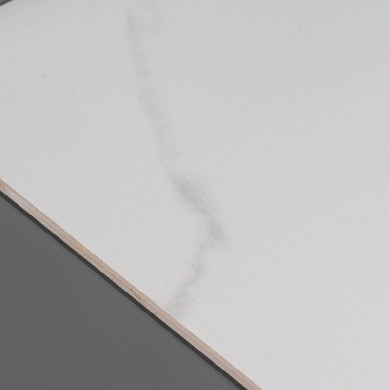 Mesita de noche Stone gris con dos cajones y tapa efecto pizarra