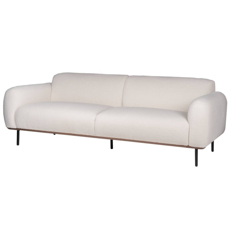 Sofá de borreguillo crudo 230x95x83cm