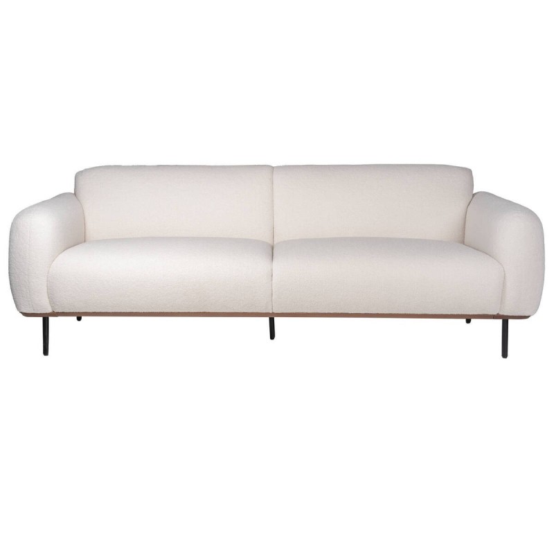 Sofá de borreguillo crudo 230x95x83cm