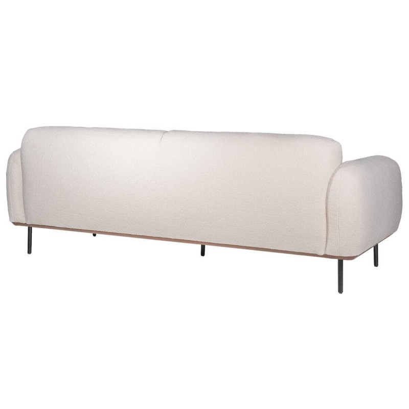 Sofá de borreguillo crudo 230x95x83cm