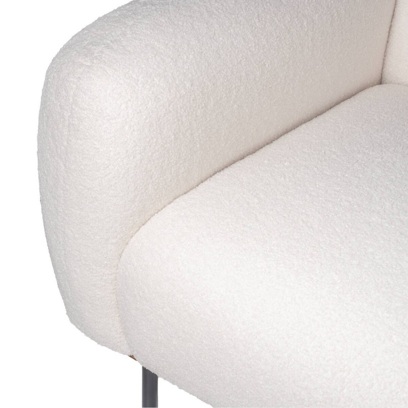 Sofá de borreguillo crudo 230x95x83cm