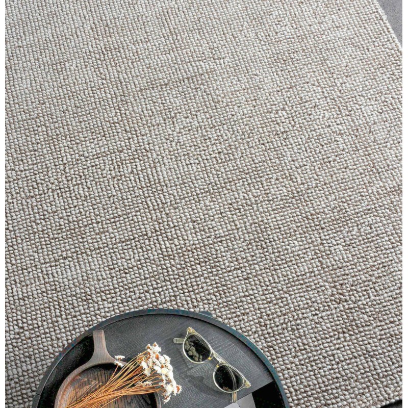 Alfombra alasan de lana marfil 190x290cm