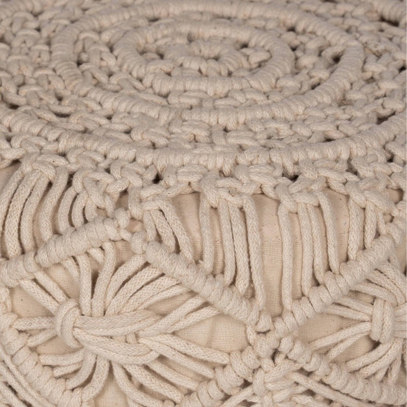 Taburete bajo nashton marfil 40x40x40cm