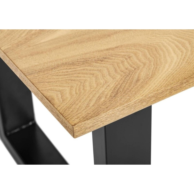 Mesa de centro mdf/patas metálicas negras 110x60x45cm