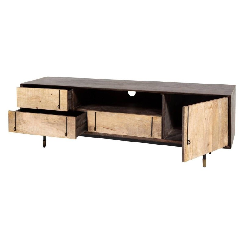 MUEBLE TV NAIROBI MADERA ACACIA Y MANGO CON UNA PUERTA/ TRES CAJONES (160x40x50cm)