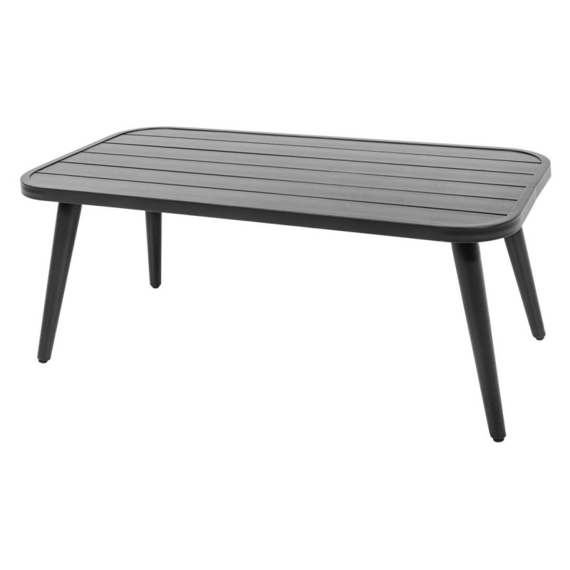 Mesa de centro exterior aluminio gris oscuro helena 110x56x43cm