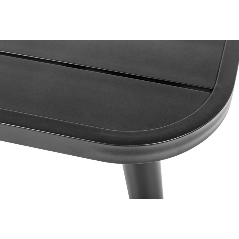 Mesa de centro exterior aluminio gris oscuro helena 110x56x43cm