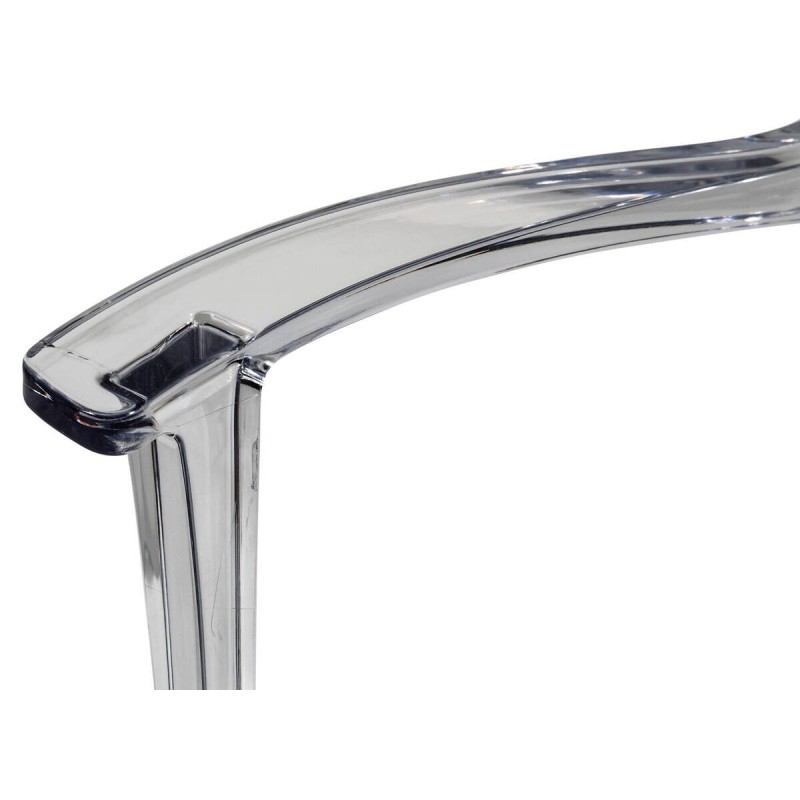 SILLA HERA ASIENTO BLANCO RESPALDO TRANSPARENTE (49x55x84cm)