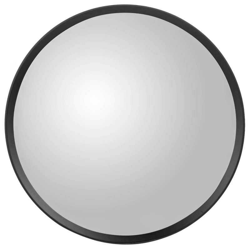 ESPEJO REDONDO DE MADERA NEGRO 70x70cm
