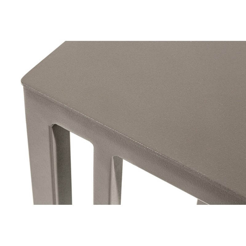 MESA AUXILIAR DE EXTERIOR COLOR CAFÉ 35.5x42.5x50cm