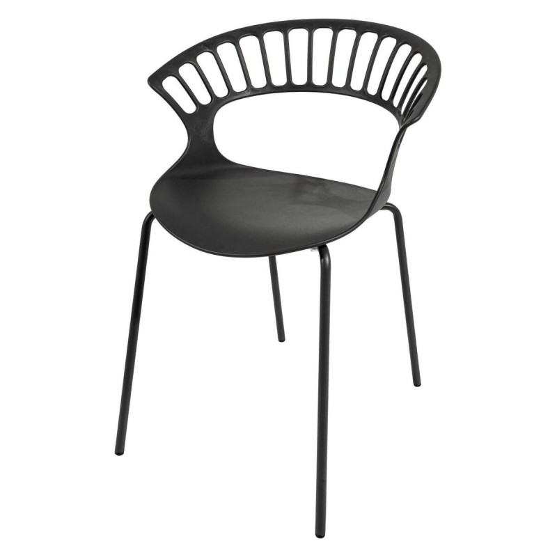 Silla tiara antracita 58x58x80cm