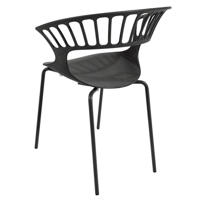 Silla tiara antracita 58x58x80cm