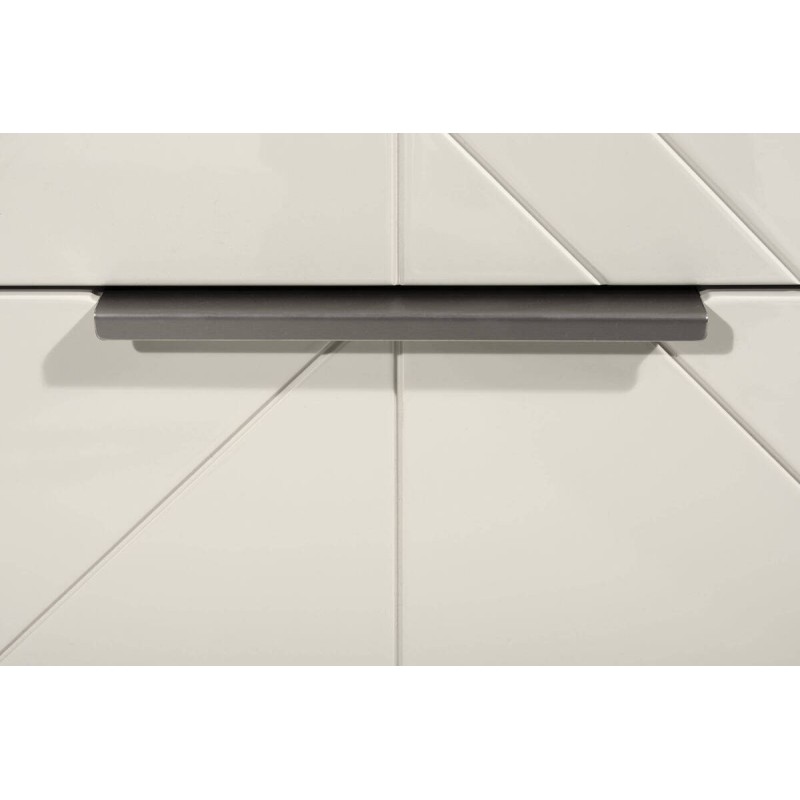 MESITA GREY LACADA TIRADORES PLATEADOS 60x44x56cm