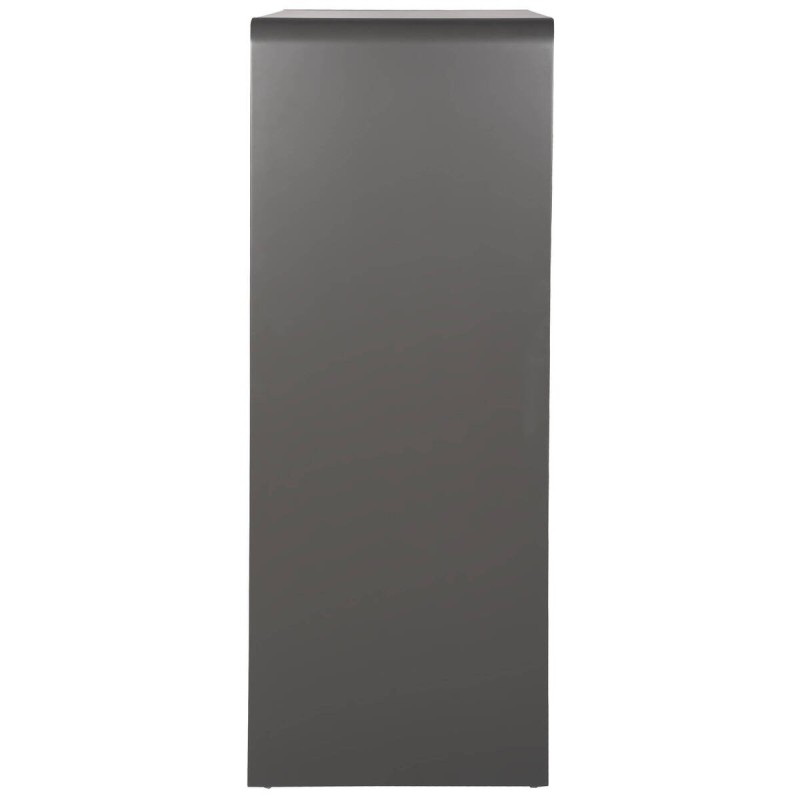 Cómoda axis moderna lacado mate gris oscuro y gris claro 70x43x119cm