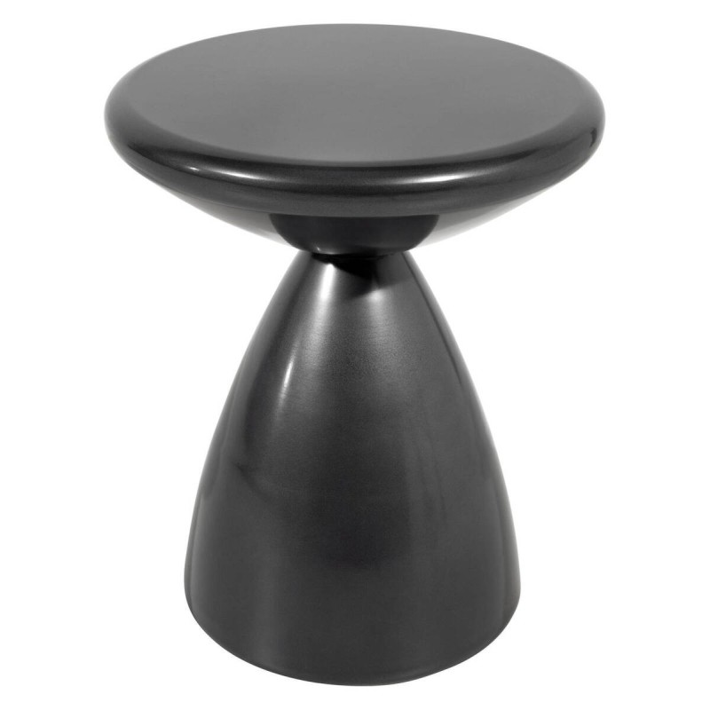 Mesa rincón de metal acabado negro