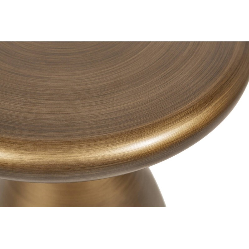 Mesa auxiliar de bronce cepillado