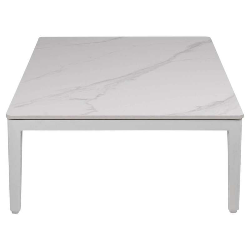 MESA DE CENTRO DE EXTERIOR DE TAPA DE CERÁMICA 110x66x29cm