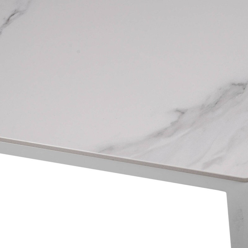 MESA DE CENTRO DE EXTERIOR DE TAPA DE CERÁMICA 110x66x29cm