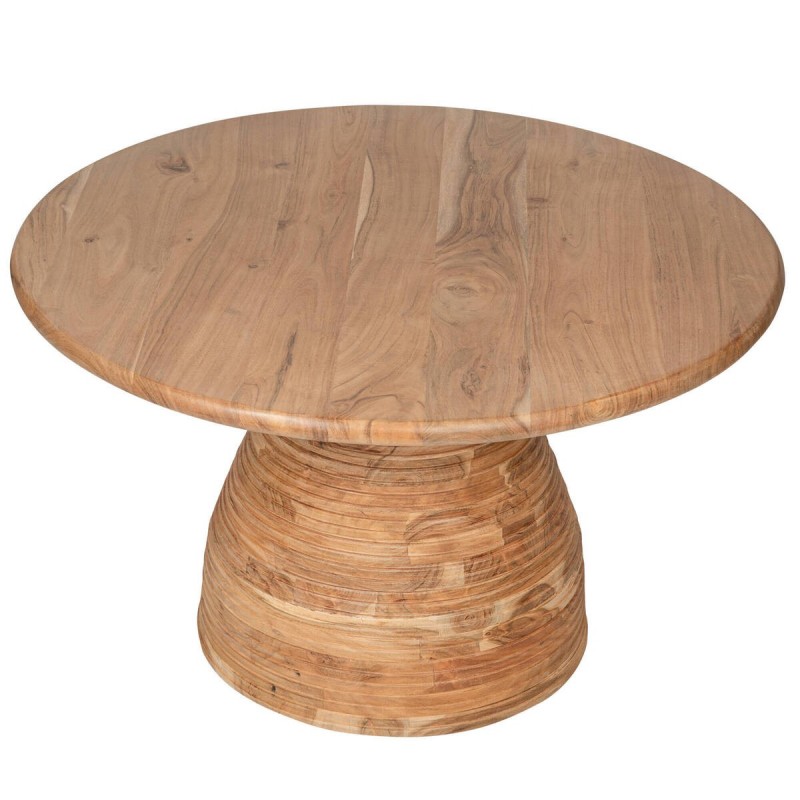 Mesa de centro de acacia 80x80x47cm