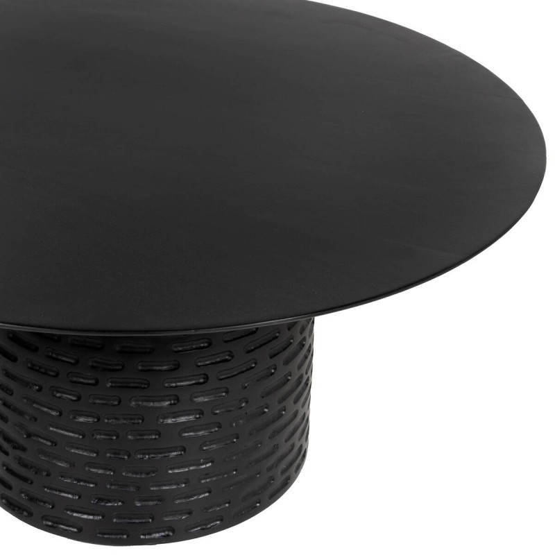 Mesa de centro de acacia negro 84x41cm