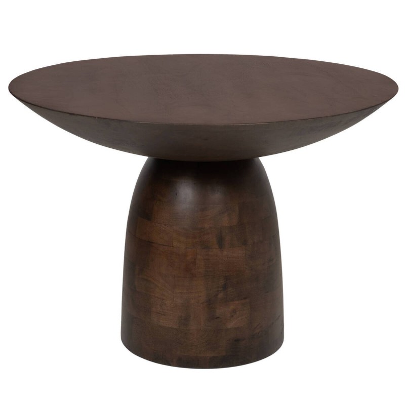 Mesa de centro cilíndro madera wengué 79x56cm