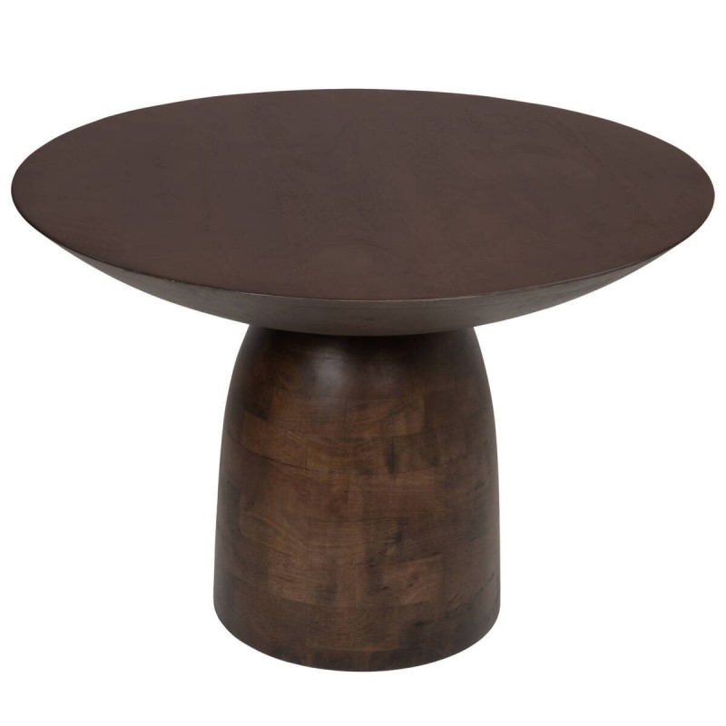 Mesa de centro cilíndro madera wengué 79x56cm