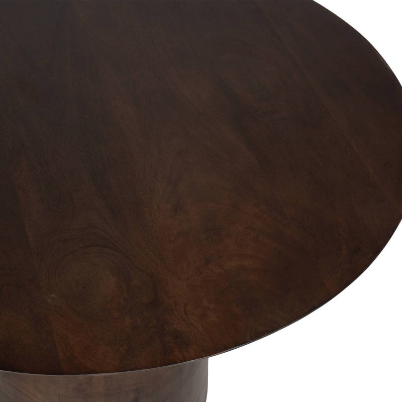 MESA DE CENTRO CILÍNDRO MADERA WENGUÉ 79x56cm
