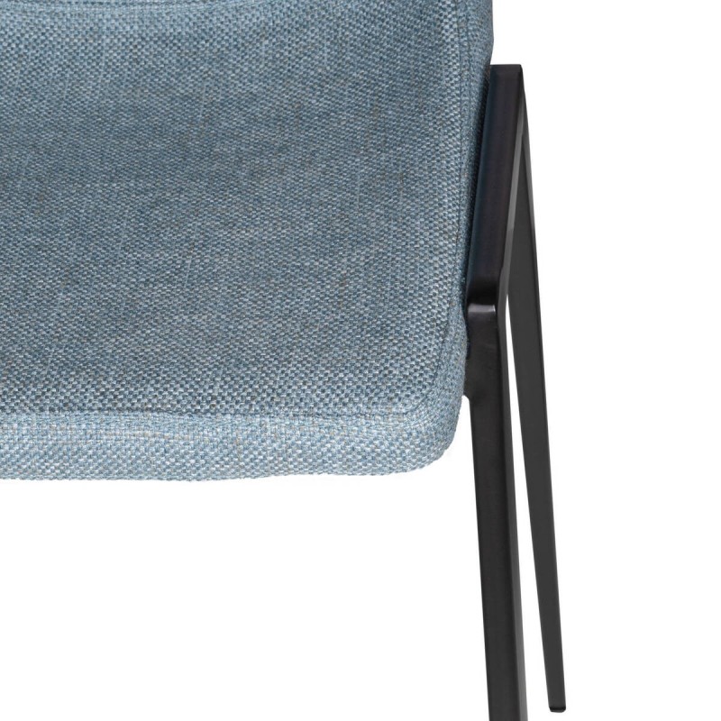Taburete textil azul marino 65cm
