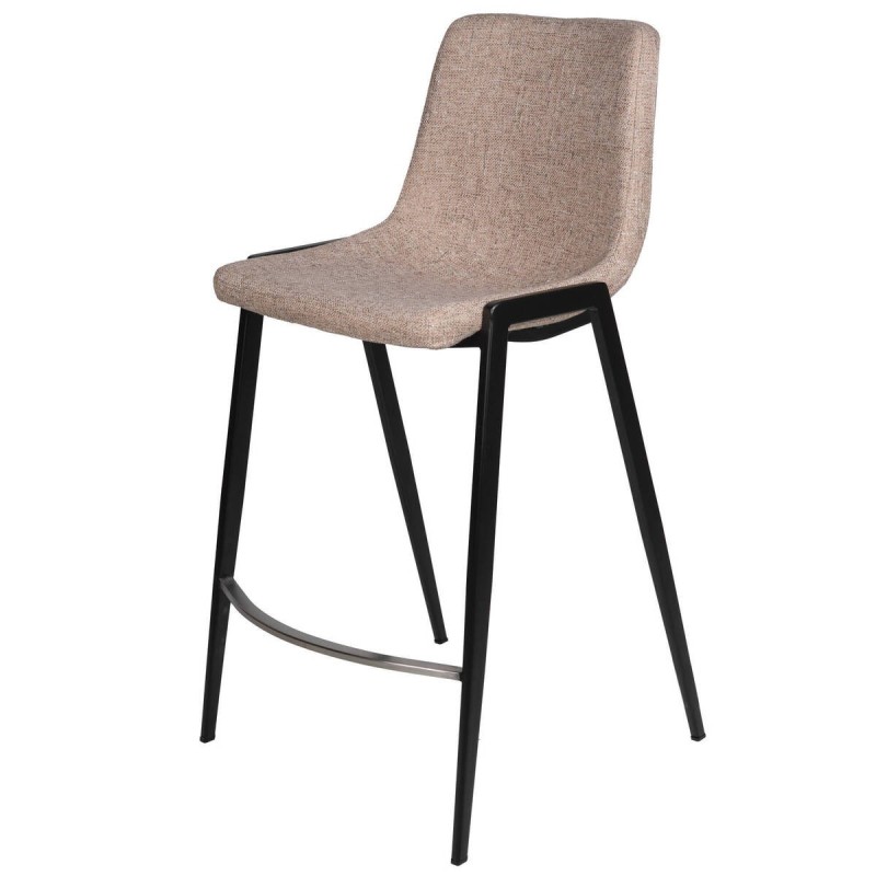 Taburete textil beige oscuro 65cm