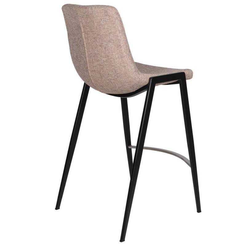 Taburete textil beige oscuro 65cm