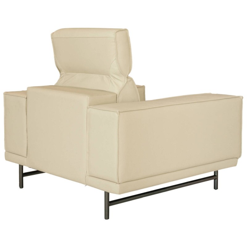 SILLÓN BLOQUE COLOR BEIGE CON CABECERO RECLINABLE 106x100x96cm