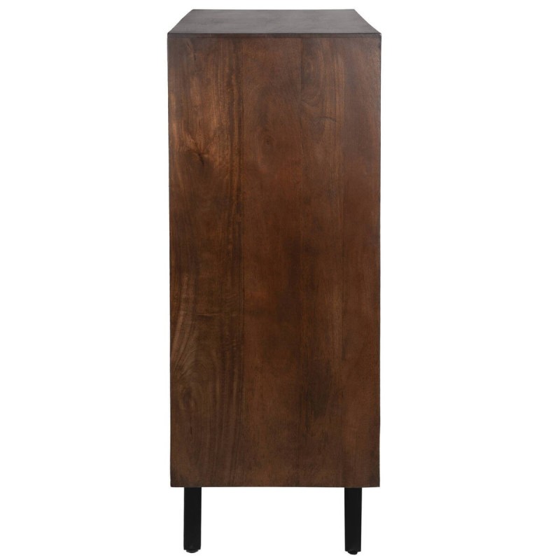 APARADOR ALTO 4 PUERTAS WENGUÉ 100x45x120cm