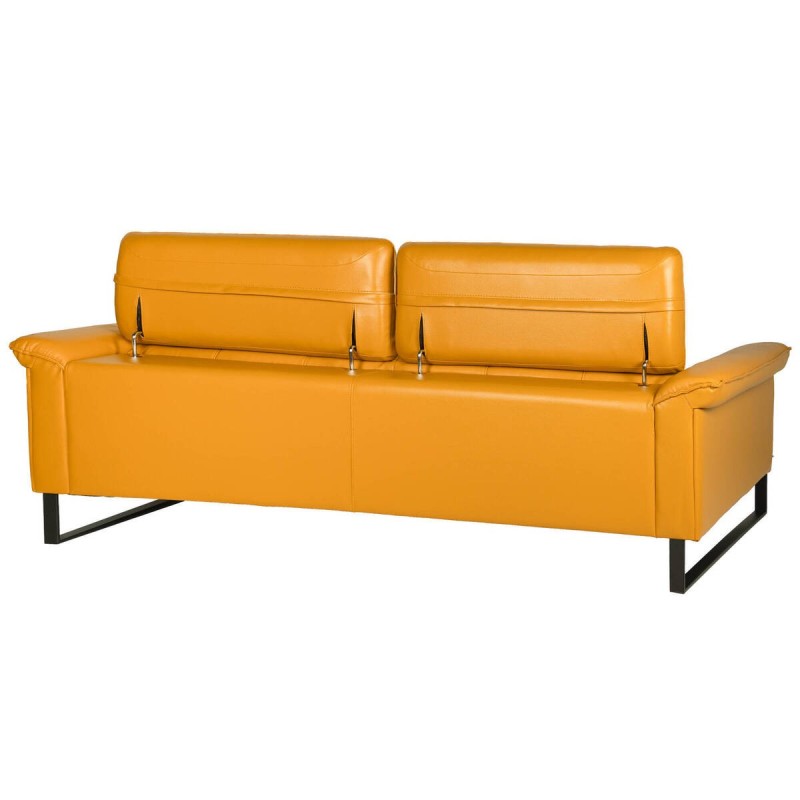 Sofá 2 plazas color mandarina - base de hierro 157x106x90cm