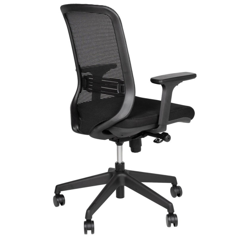 Silla oficina estructura nylon negro 63x55x101cm