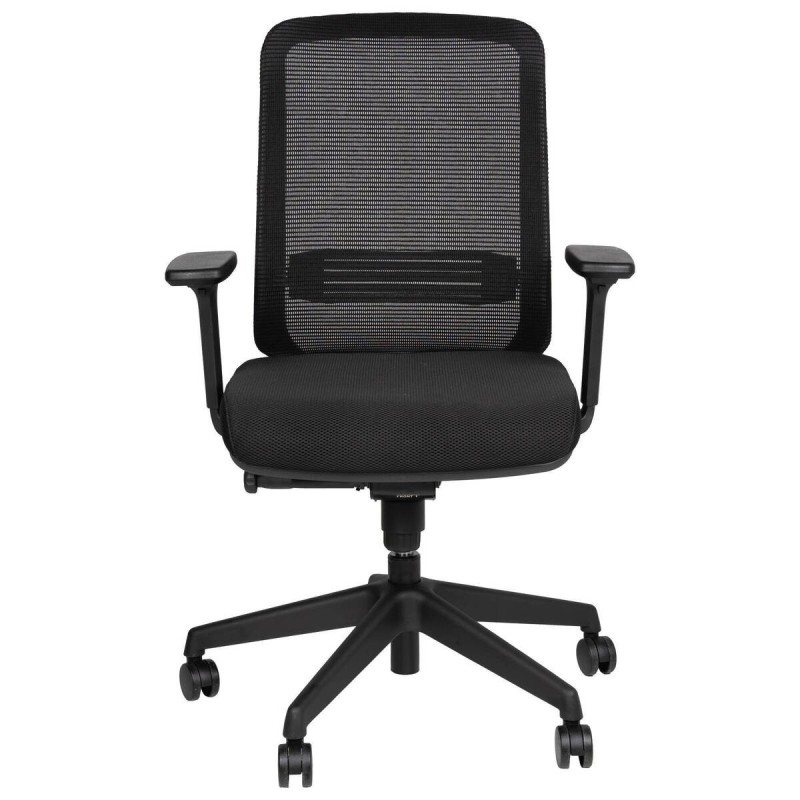 Silla oficina estructura nylon negro 63x55x101cm