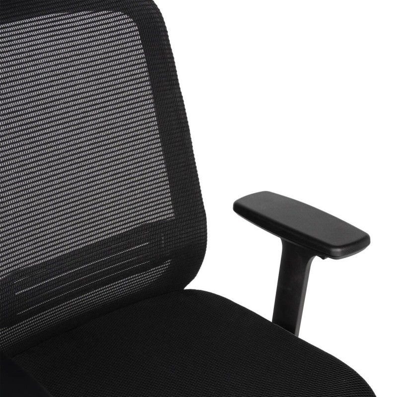 Silla oficina estructura nylon negro 63x55x101cm