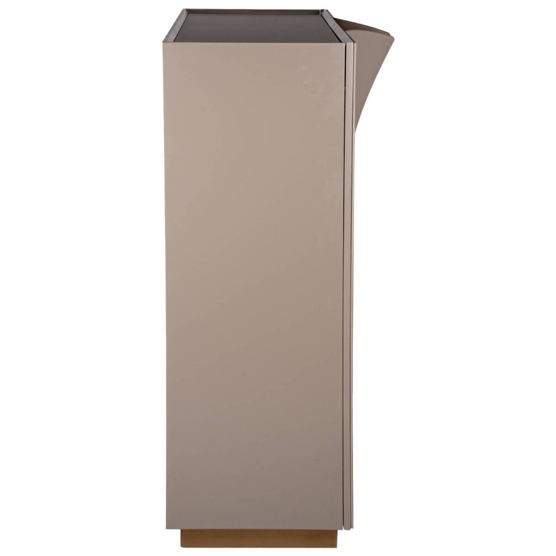 Vitrina gris mate con tiradores de diseño 180x42x120cm