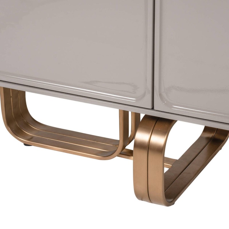 APARADOR GRIS LACADO CON TAPA DE MÁRMOL CALEDONIA 200x42x80cm