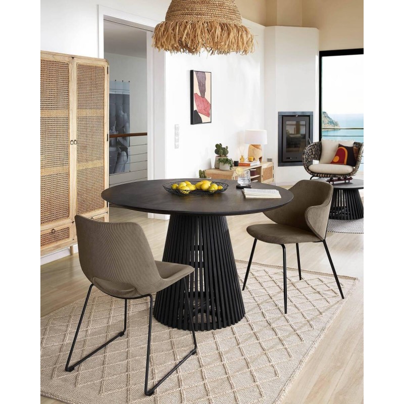 MESA JEANETTE Ø 120 CM NEGRO