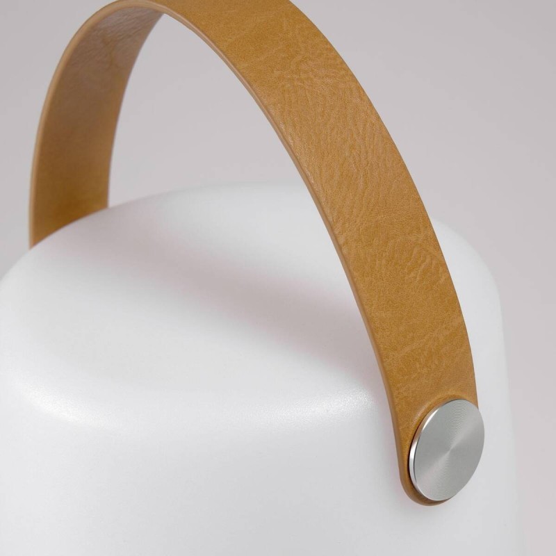 Lámpara de sobremesa exterior dialma con asa marron 28x17cm