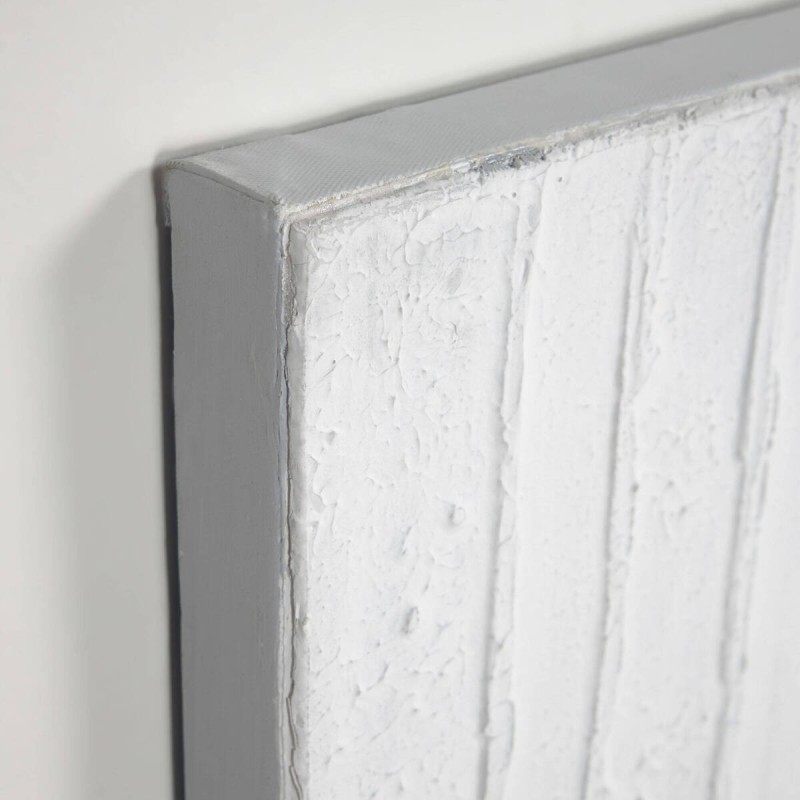 Cuadro basilisa blanco y gris 90x90cm