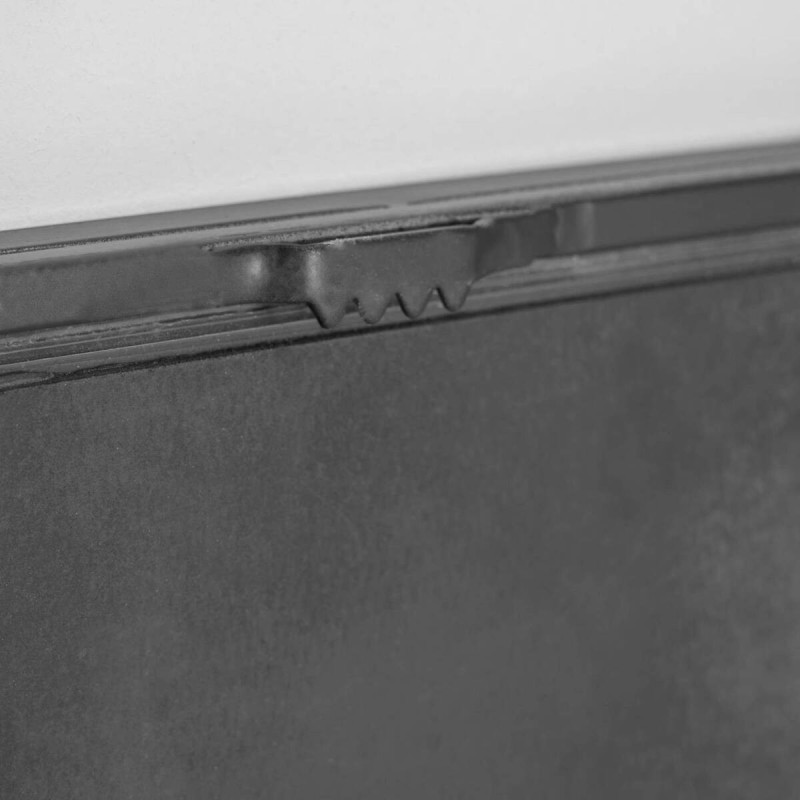 Espejo de pared ulrica metal negro 80x80cm