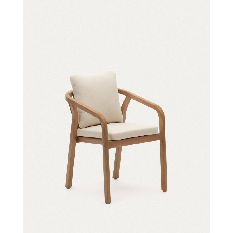 Silla malaret de madera de eucalipto 58x65x75cm