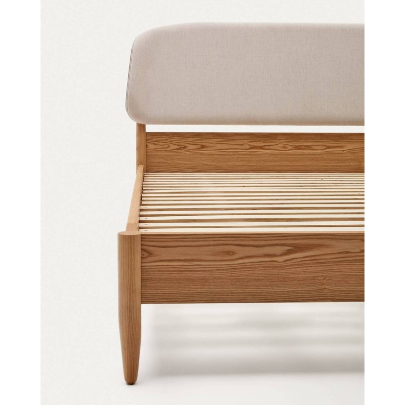 CAMA OCTAVIA DE MADERA CONTRACHAPADA DE FRESNO 180x200cm