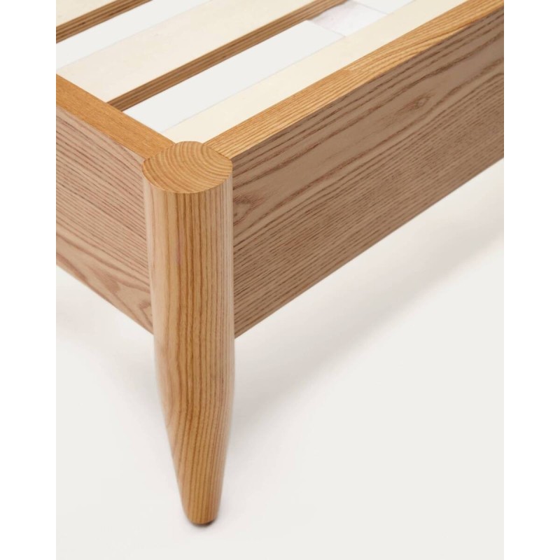 CAMA OCTAVIA DE MADERA CONTRACHAPADA DE FRESNO 180x200cm