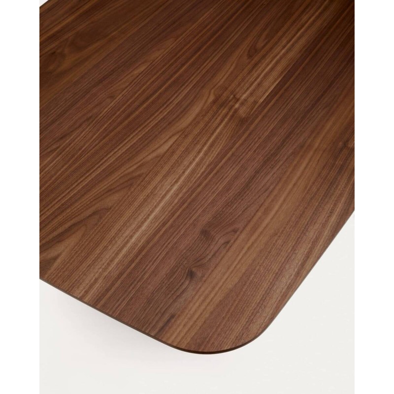 Mesa litto de chapa de nogal 200x100x75cm